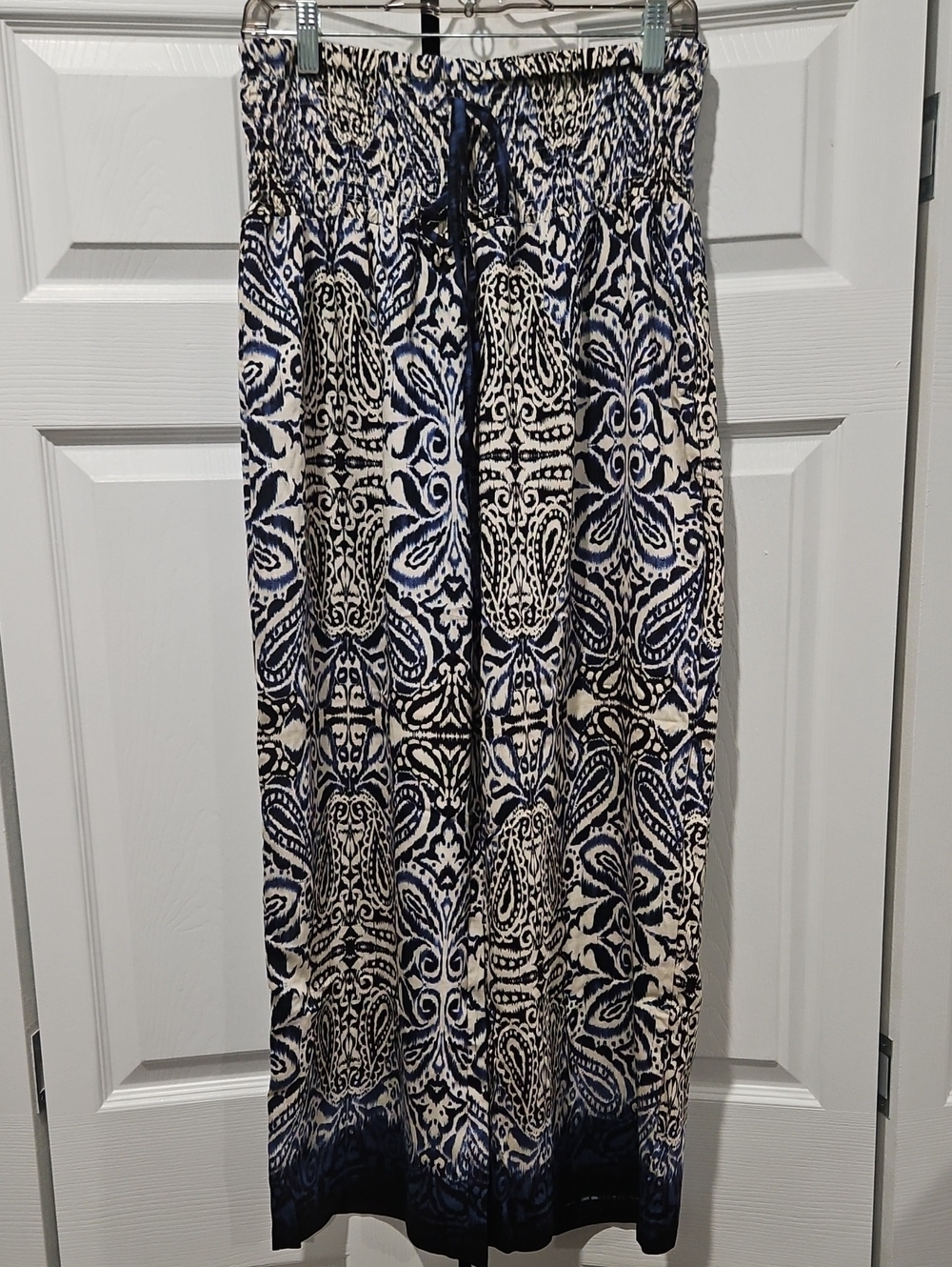 Boho Print Wide Leg Pants